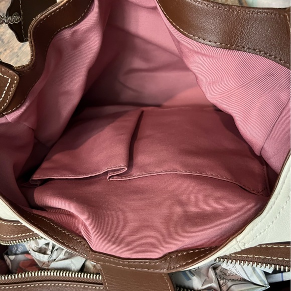 Coach White Leather Shoulder Bag - Picture 12 of 16